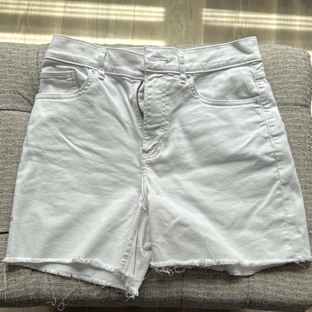 Express Women's White Denim Shorts